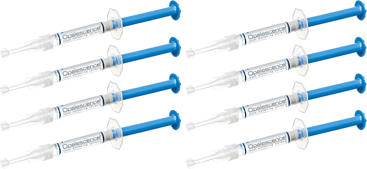 Opalescence 35% Teeth Whitening Gel Refill Syringes, with PF (8ct) - 5405-4 | 35% Carbamide Peroxide Whitening Gel for Custom Trays. Low-Sensitivity Formula, Unflavored, Dentist Developed Made in USA.