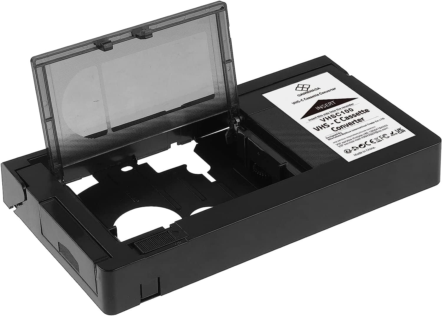 iTape VHS-C Cassette Adapter Compatible with VHS-C SVHS Camcorders Motorized VHS Cassette Converter Not Compatible with 8mm / MiniDV / Hi8