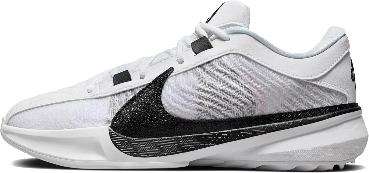 Nike Giannis Freak 5 (Team) Basketball Shoes (DZ2946-100, White/White/Black)