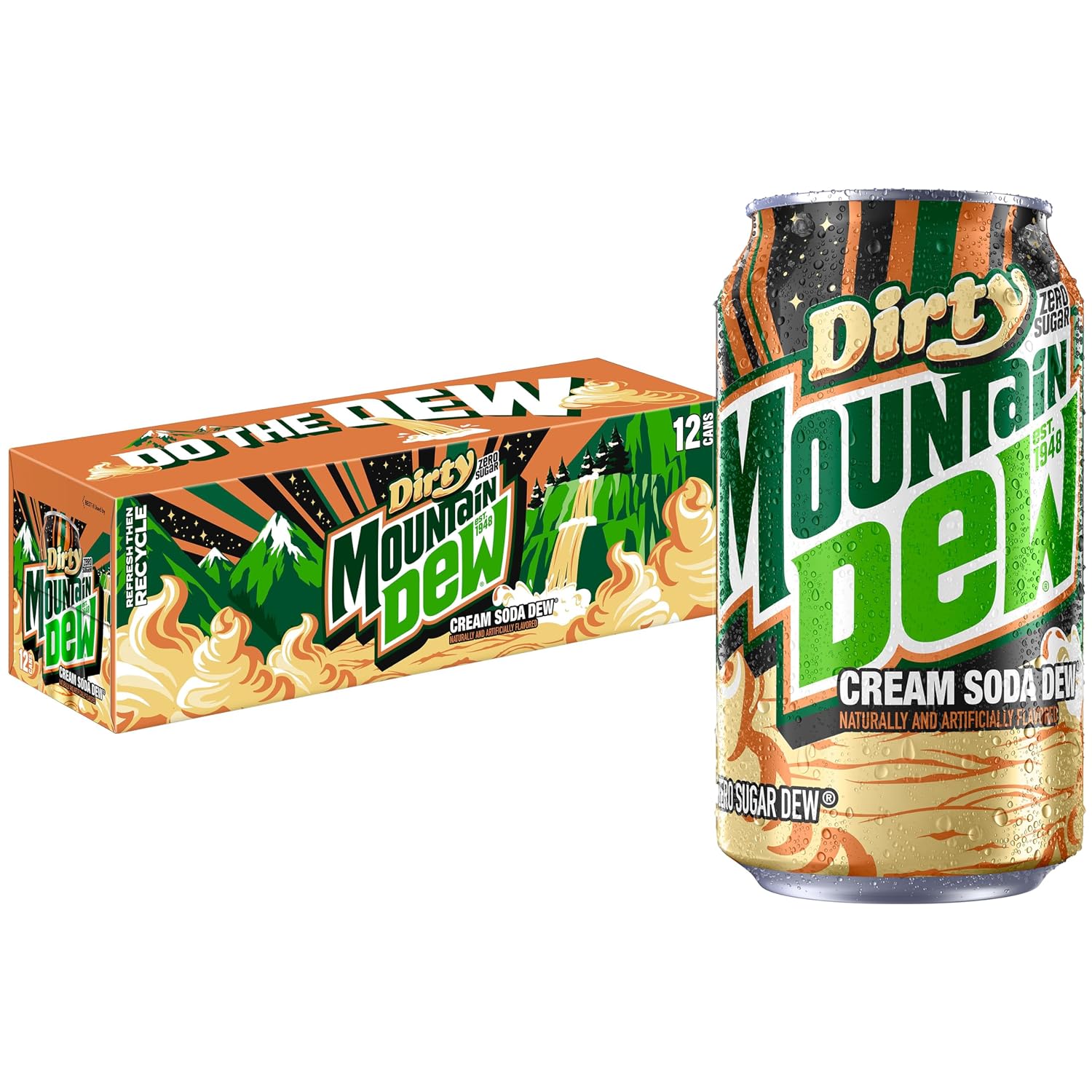 Mountain Dew Dirty Dew - 12oz 12pk Zero Sugar