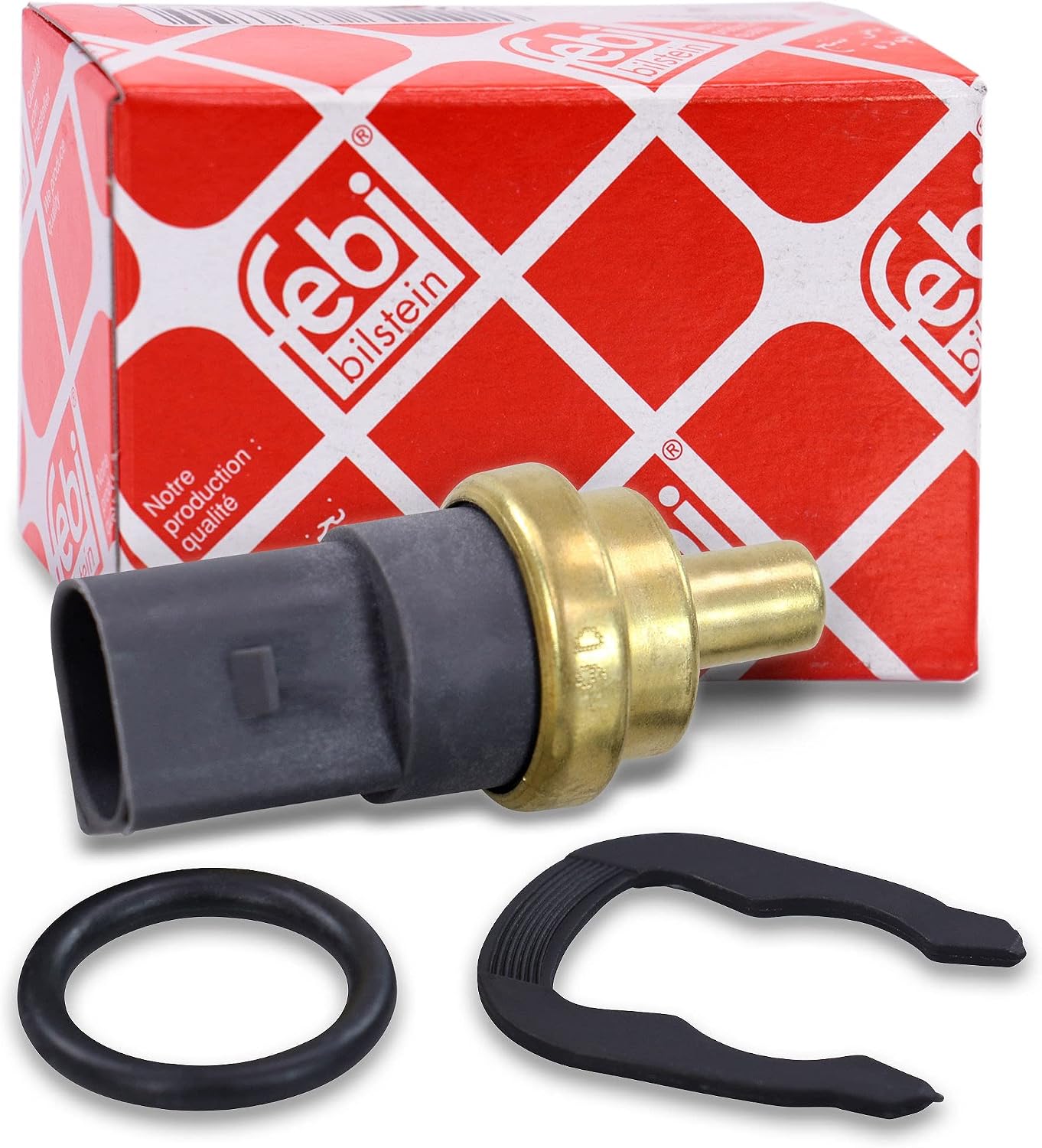 febi bilstein 29318 Coolant Temperature Sensor with seal and retaining spring, pack of one