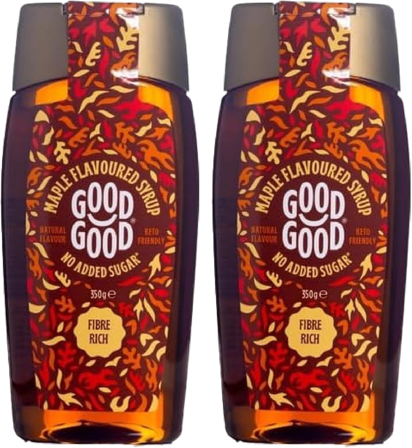 GOOD GOOD Sweet Like Syrup - Maple Syrup - 2 Pack - Keto Friendly - Low Carb - No Added Sugar (350g)