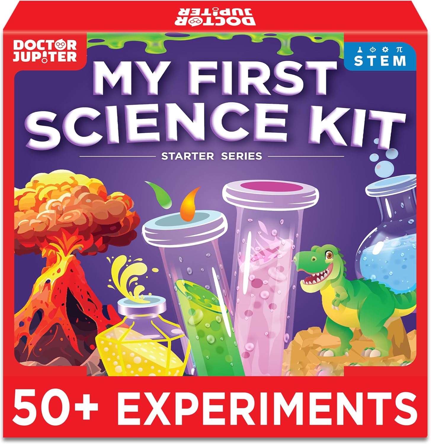Doctor Jupiter My First Science Kit, Chemistry Set for Kids Ages 4-5-6-7-8 | Birthday Gift Ideas for 4+ Year Old Boys & Girls | Toy Stem Kit with 50+ Experiments | Learning & Educational Projects