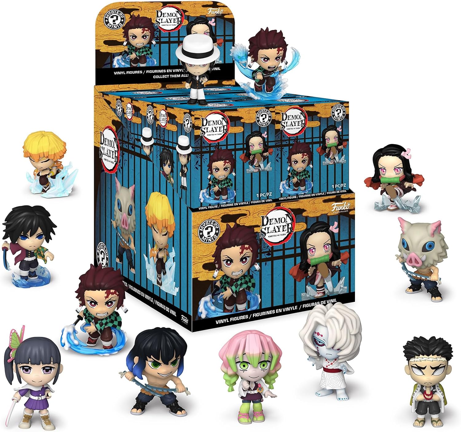 Funko Mystery Mini - Demon Slayer - 1 Of 12 to Collect - Styles Vary - Collectable Vinyl Figure - Gift Idea - Official Merchandise - Toys for Kids & Adults - Anime Fans - Mini Figure for Collectors