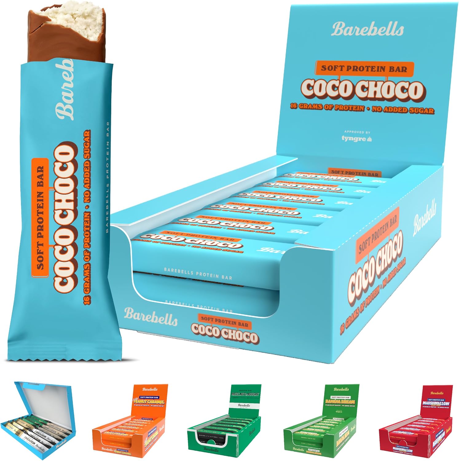 Barebells Protein Bars - 12 Count, 16g High Protein Treats – Sugar Free Chocolate Nutrition Bar, Low Carb – On The Go Breakfast or Post-Workout Snack (Coco Choco)
