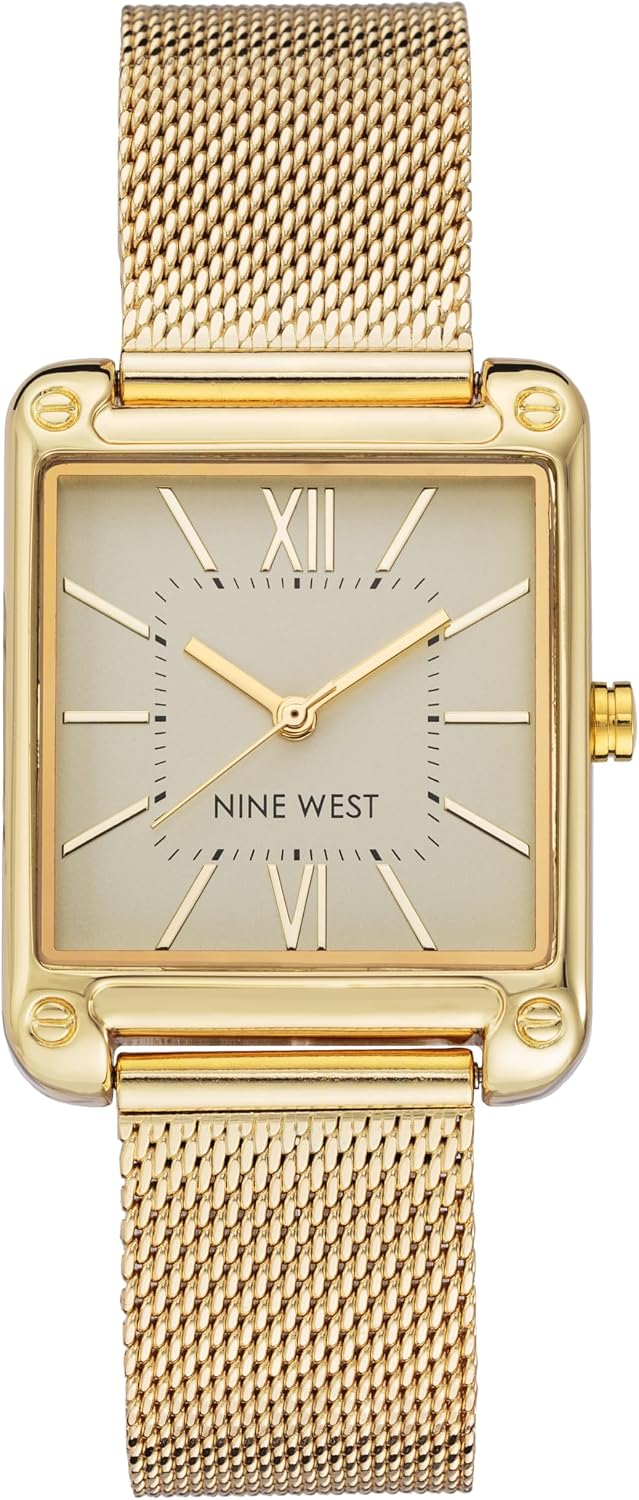 NINE WEST Women's Mesh Bracelet Watch