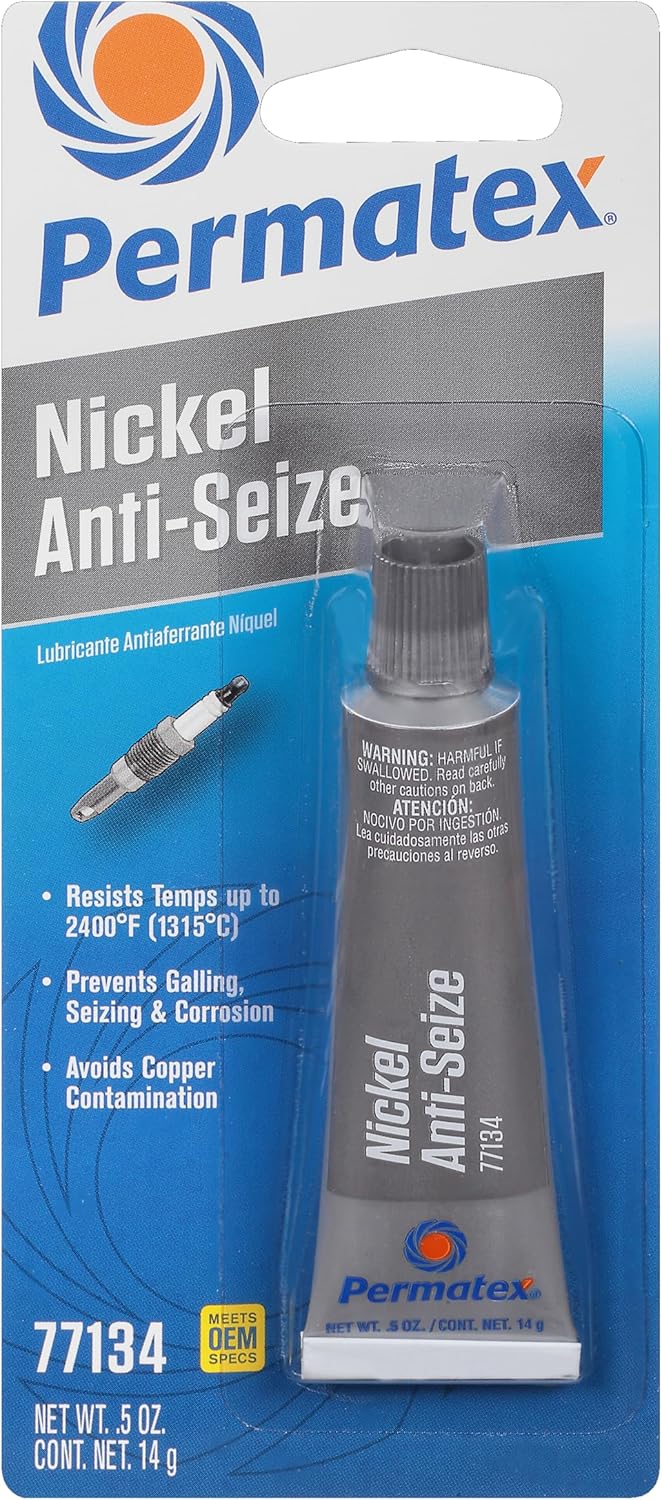 Permatex 77134 Nickel Anti-Seize Lubricant, .5 oz Tube