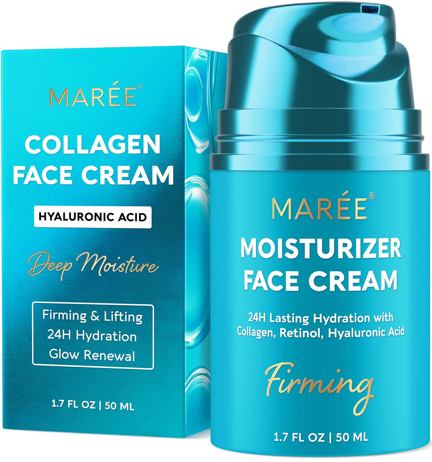 MAREE Face Moisturizer – Anti-aging Collagen & Retinol Face Cream for Women