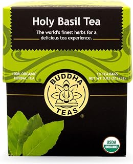 Buddha Teas Holy Basil Tea, 18 Count (Pack of 6)