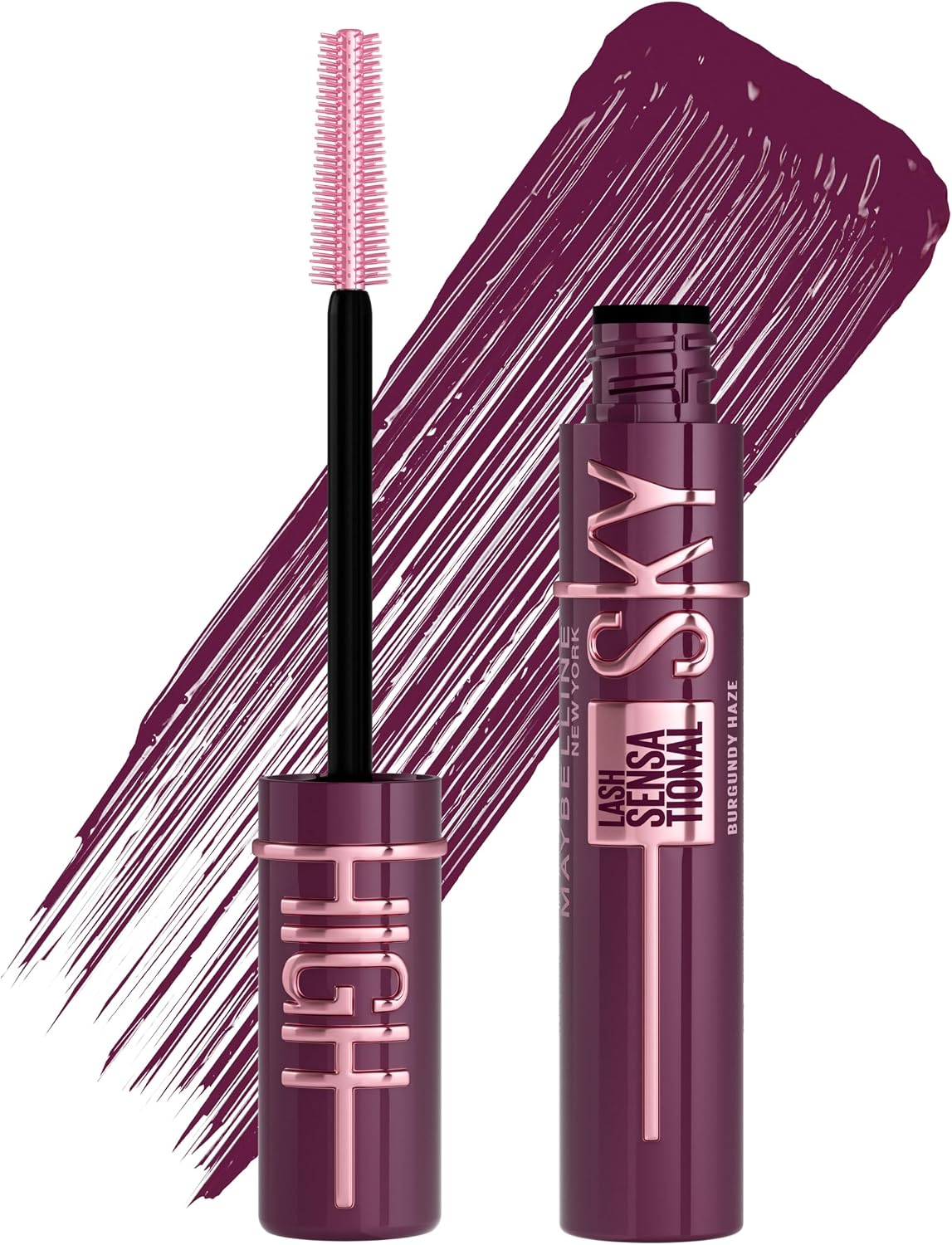 Maybelline Mascara Lash Sensational Sky High Lengthening Burgundy Haze