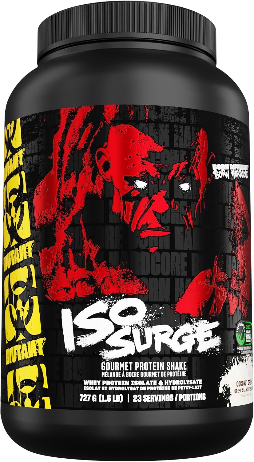 MUTANT ISO Surge | Whey Isolate Protein Powder | 25g Protein, Fast-digesting whey Protein Isolate & whey hydrolysate, Gourmet Flavors | 727 g | Coconut Cream