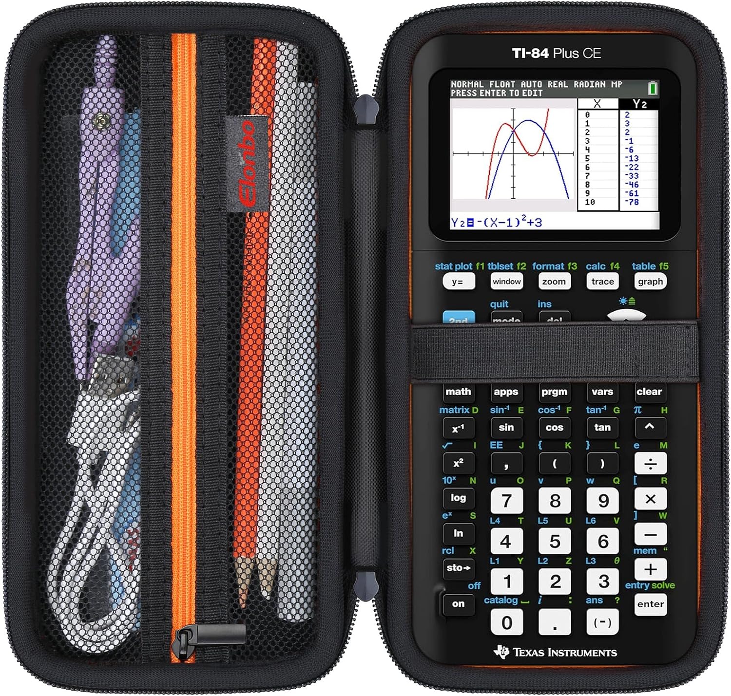 Elonbo Case for TI-84 Plus CE/TI-84 Evo/TI-84 Plus/TI-83 Plus Calculator