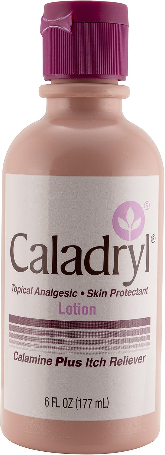 Calamine Lotion by Caladryl, Skin Protectant plus Itch Relief, 6 Fl Oz