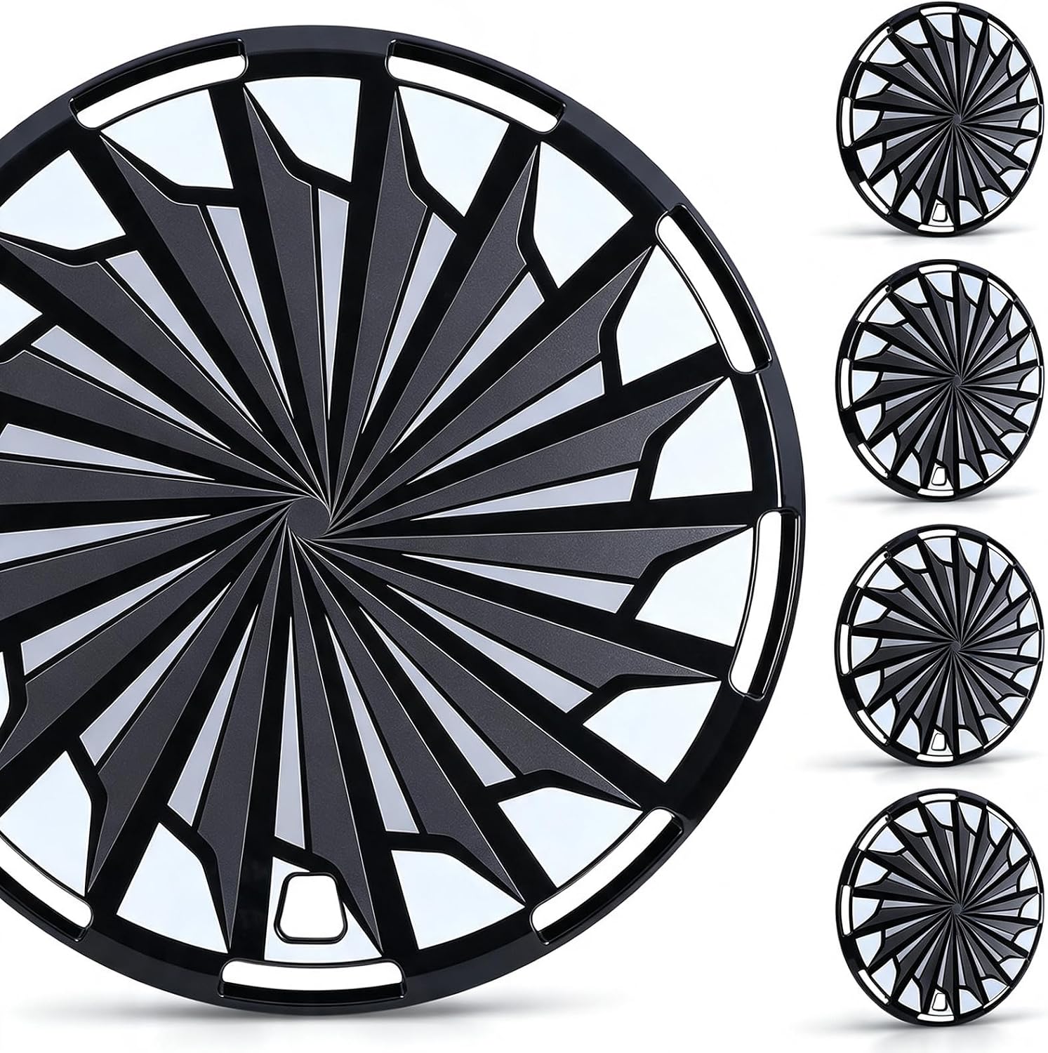 Universal 15 Inch Hubcaps Replacement, Aero disc Full Coverage Wheel Covers