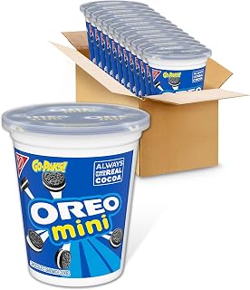 OREO Mini Chocolate Sandwich Cookies, Go-Paks, 12 - 3.5 oz Cups