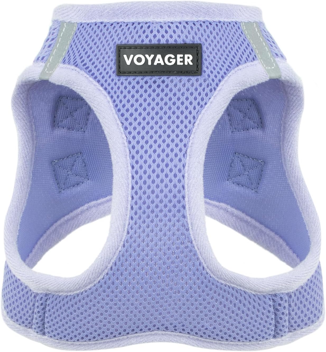Best Pet Supplies - All Weather Mesh, Reflective, No Pull Harness for Small, Medium Dogs, Cats - Secure with Hook & Loop Fastener, Buckle, Double D-Rings - Lavender, S (Chest: 14.5-16")