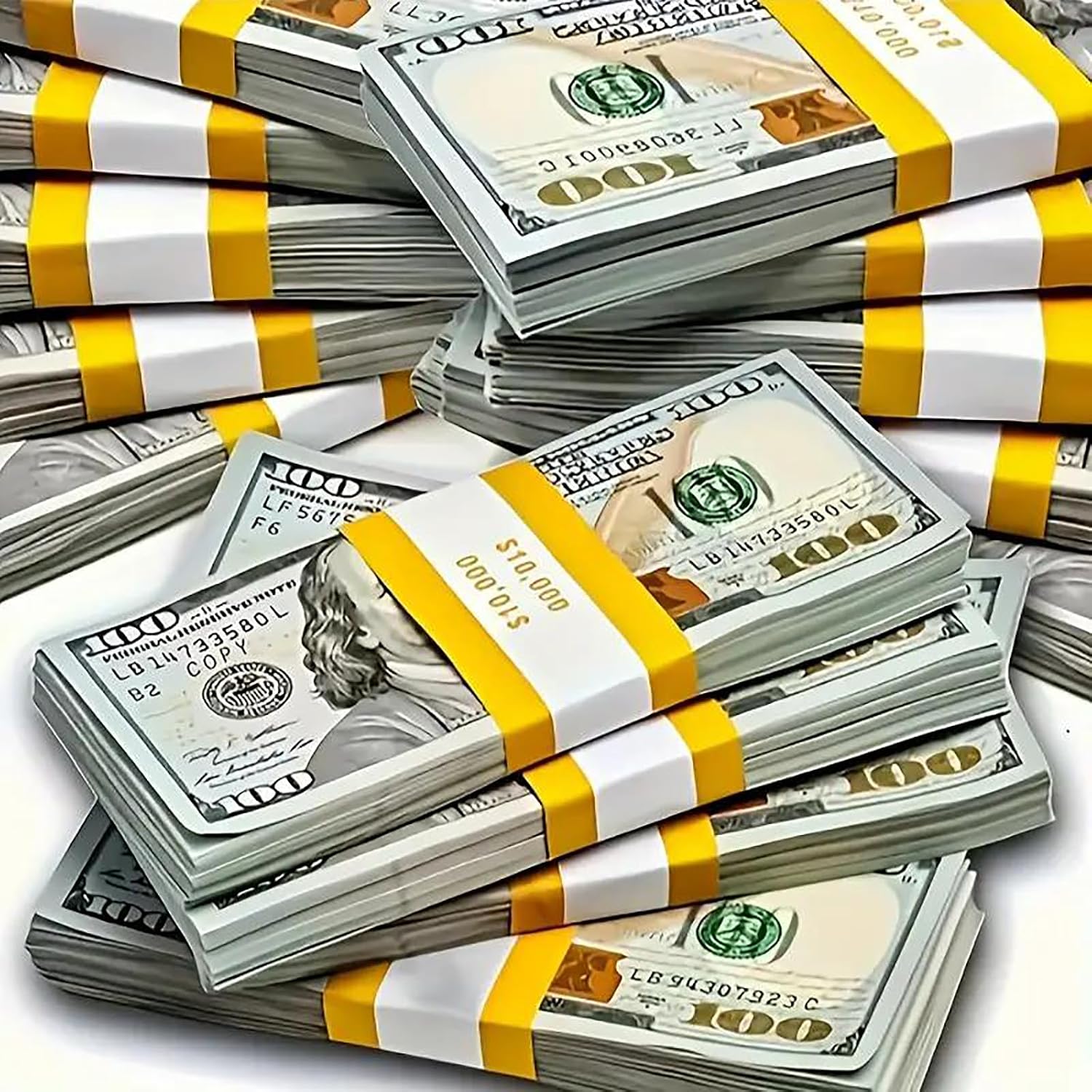 100 PCS Fake Money Prop Money Play Money toys for Kids Pretend Play - Number Learning Education Toys for Girls Boys, Develops Early Math Skills, Play Money for Board Game, Magic, Girls Boys Birthday