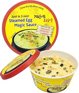 Korean Steamed Egg Kit Cups with Salted Shrimp Sauce - Korean-style scrambled eggs Ready in just 3 Minutes Quick & Easy to Prepare - Authentic Korean Flavor Food Gyeran-jjim, 12 Pack