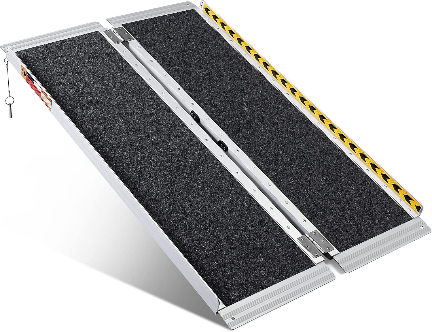 ORFORD Portable Wheelchair Ramp 4FT, 48''L×28.7''W Handicap Ramps, Non-Skid Aluminum Wheel Chair Ramp, Threshold Ramps for Doorways, Wheelchair Ramps for Home Steps, Stairs, Entry, Doorways