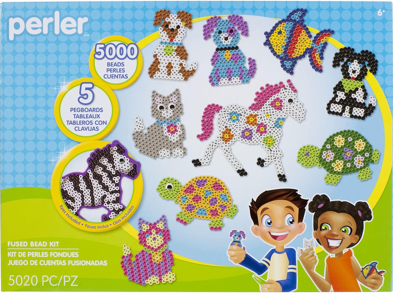 Perler Pet Parade Deluxe Fuse Bead Craft Activity Kit, 5020 pcs