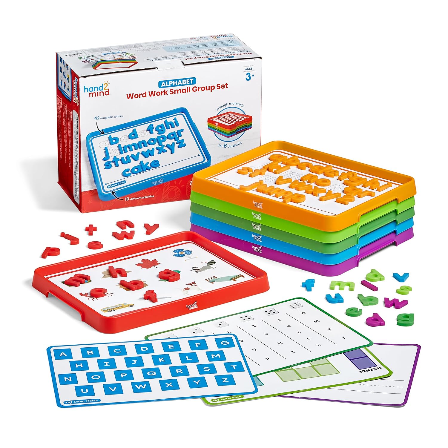 hand2mind Alphabet Word Work Small Group Set, 10 Activities, Ages 3+