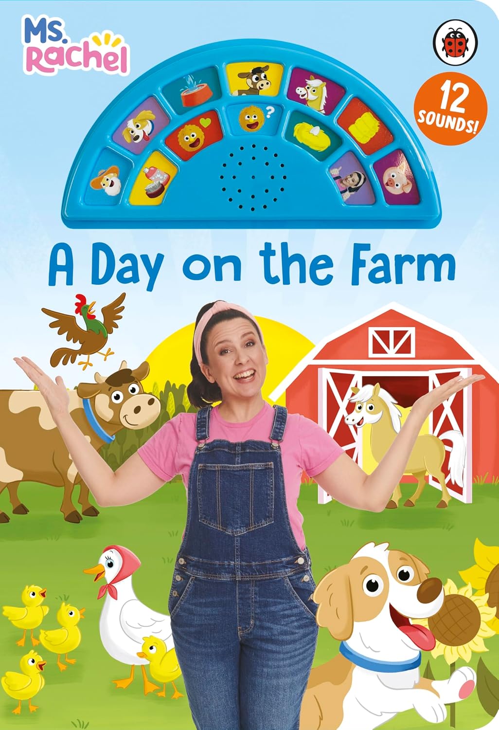 Ms Rachel: A Day on the Farm: An Interactive Read and Listen Noisy Sound Book with 12 Fun Sounds