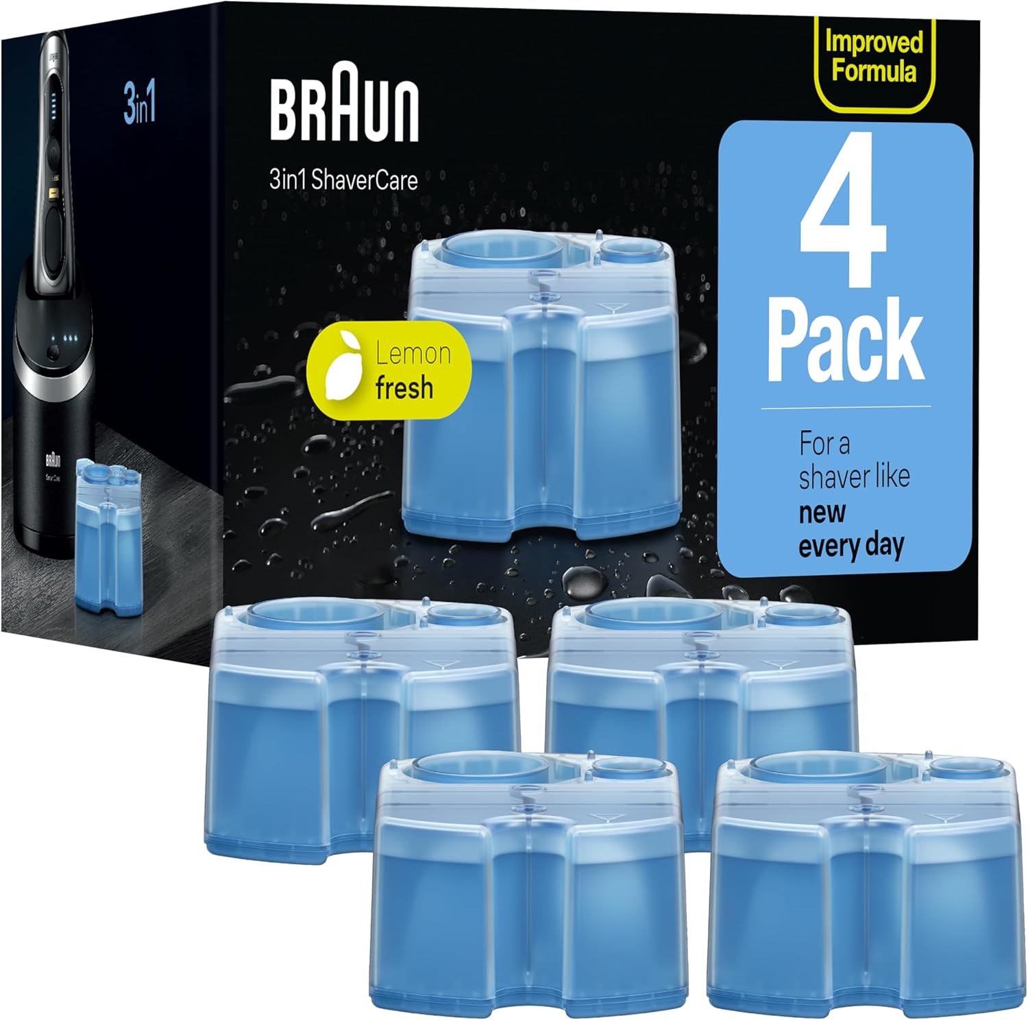 Braun Clean & Renew Refill Cartridges CCR - 4 Count