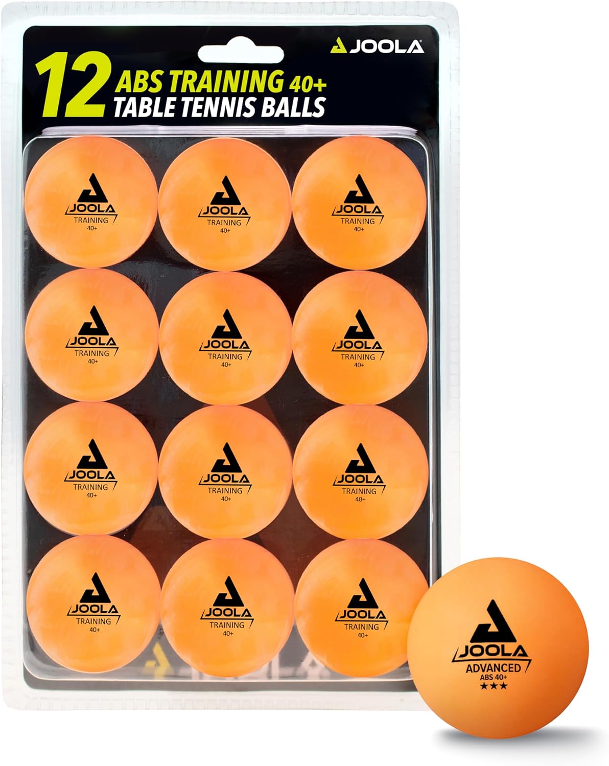 JOOLA Training 3 Star Table Tennis Balls - 40+mm Regulation Bulk Ping Pong Balls for Competition and Recreational Play - Fun as a Cat Toy - Indoor and Outdoor Compatible