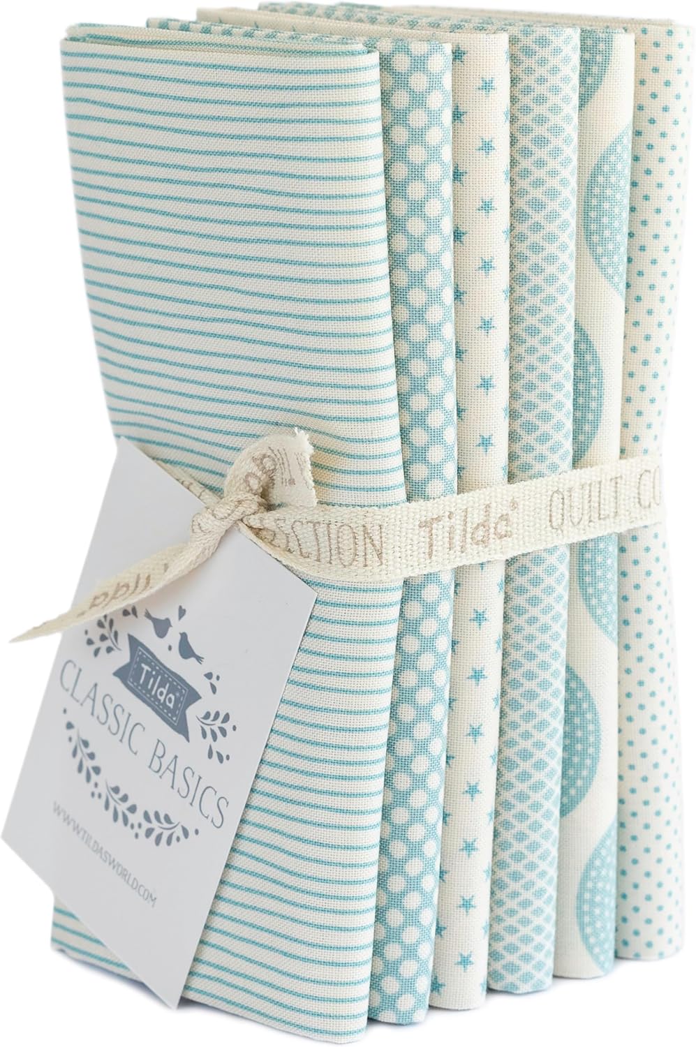 Basic Classics Fat Quarter Bundle by Lt. Blue/Aqua Tilda