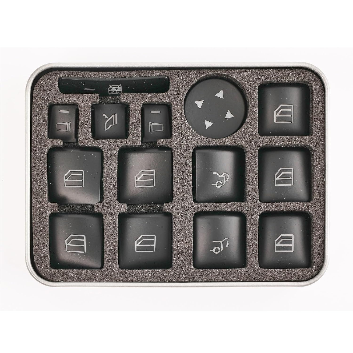 Driver Side Window Control Switch/Fit for Mercedes Benz CLA 180 200 GLA 180 200 2013 2014 2015 2016 2017 2018 2019 14x Car Parts Window Switch Button Repair Stickers