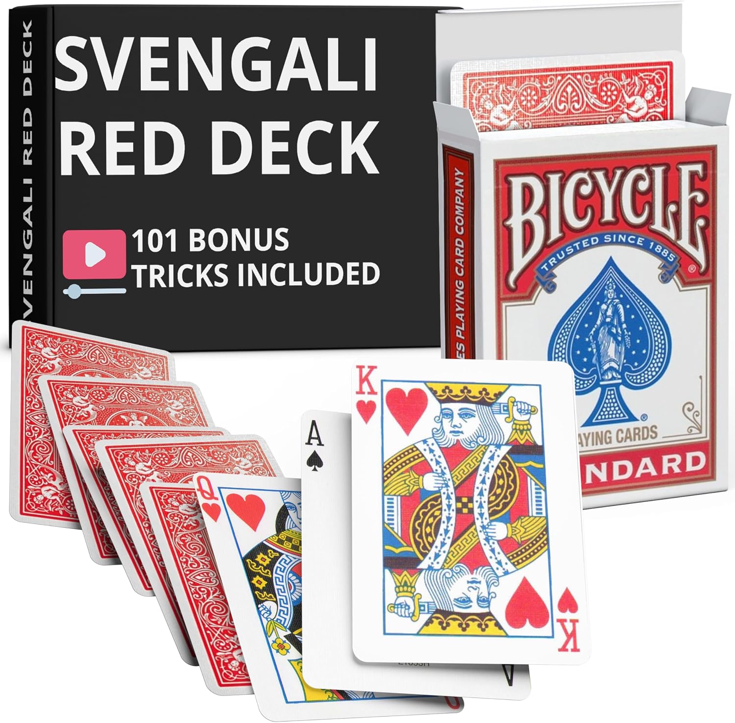Red Bicycle Back Unspecified Force Card Svengali Deck