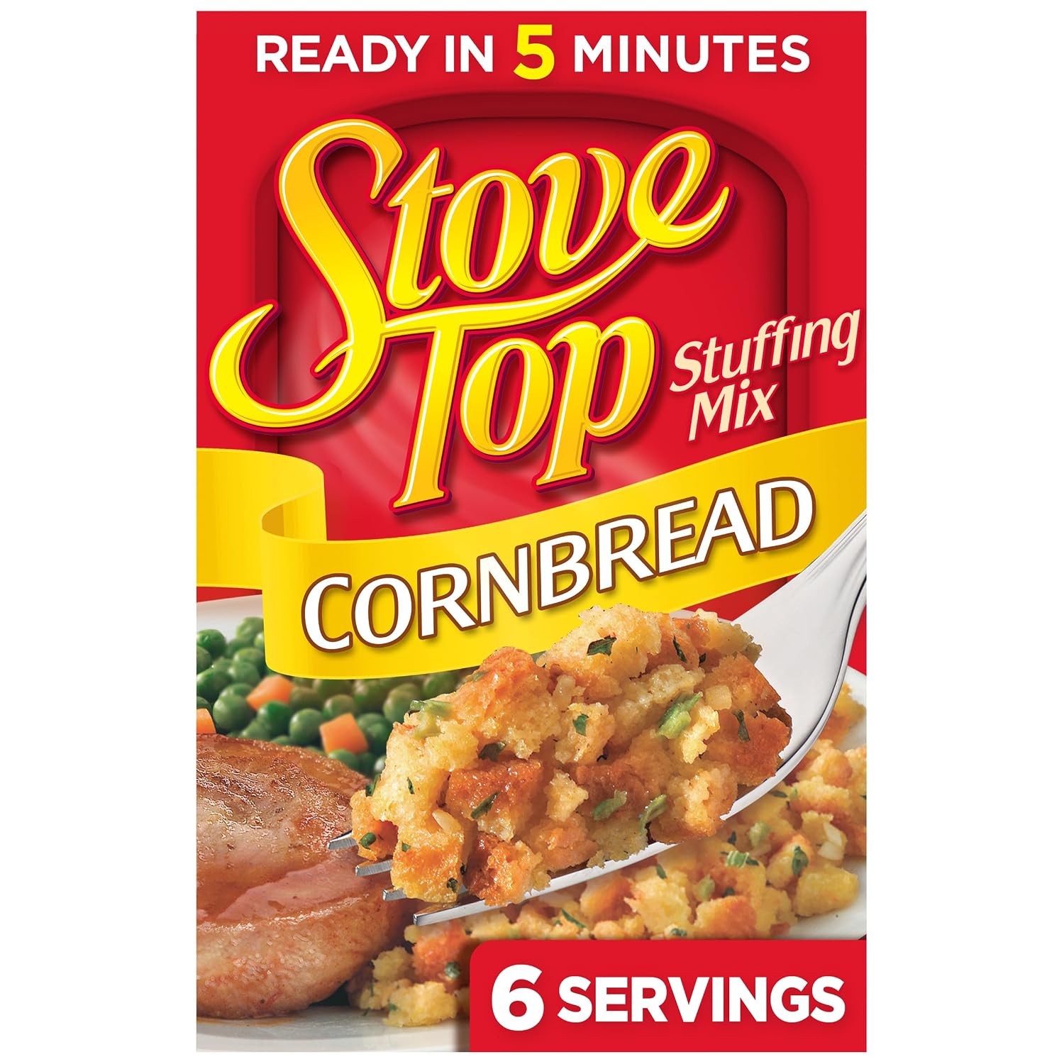 Stove Top Stuffing Mix, Cornbread, 6 oz Box