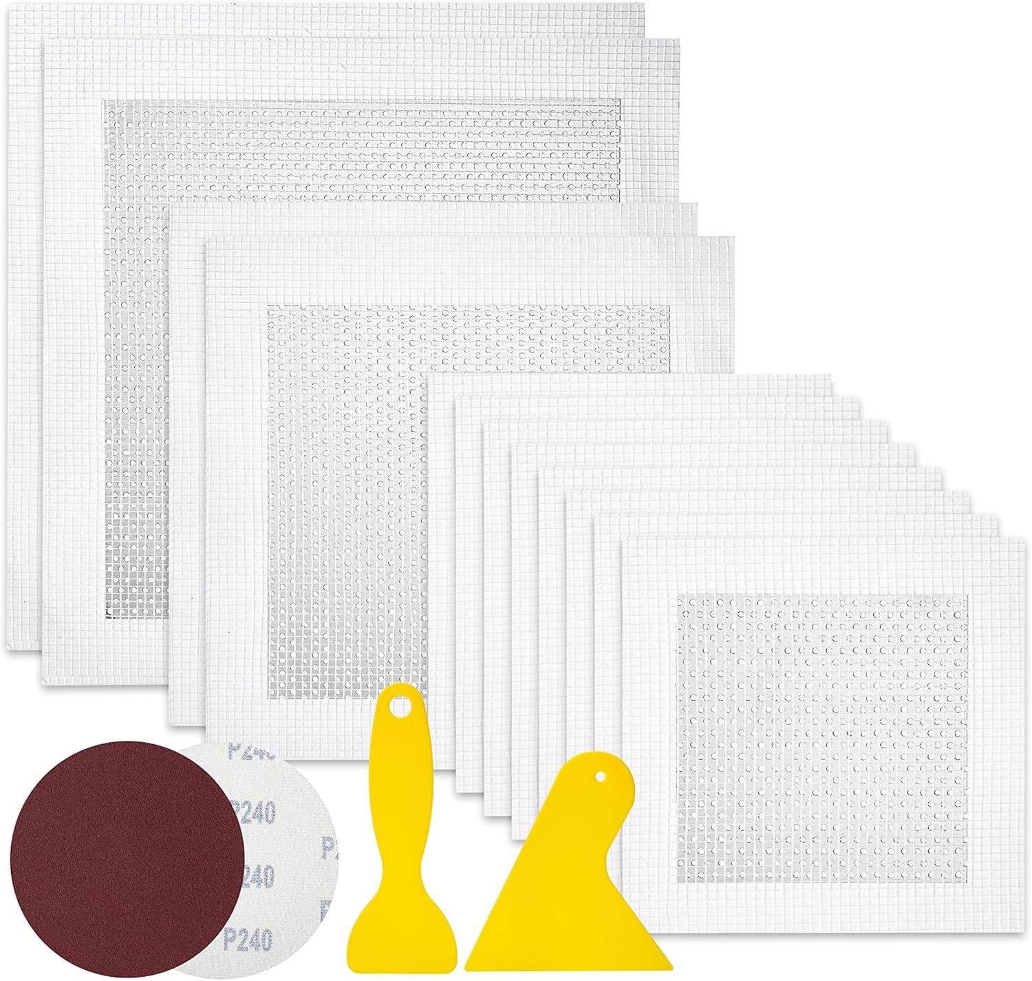 Bates Choice - Drywall Repair Kit, 16pcs, Dry Wall Patch Kits, Wall Repair Patch Kit, Wall Patch Repair Kit, Drywall Hole Patch, Drywall Patch Kit, Wall Hole Repair Kit, Drywall Patch Hole