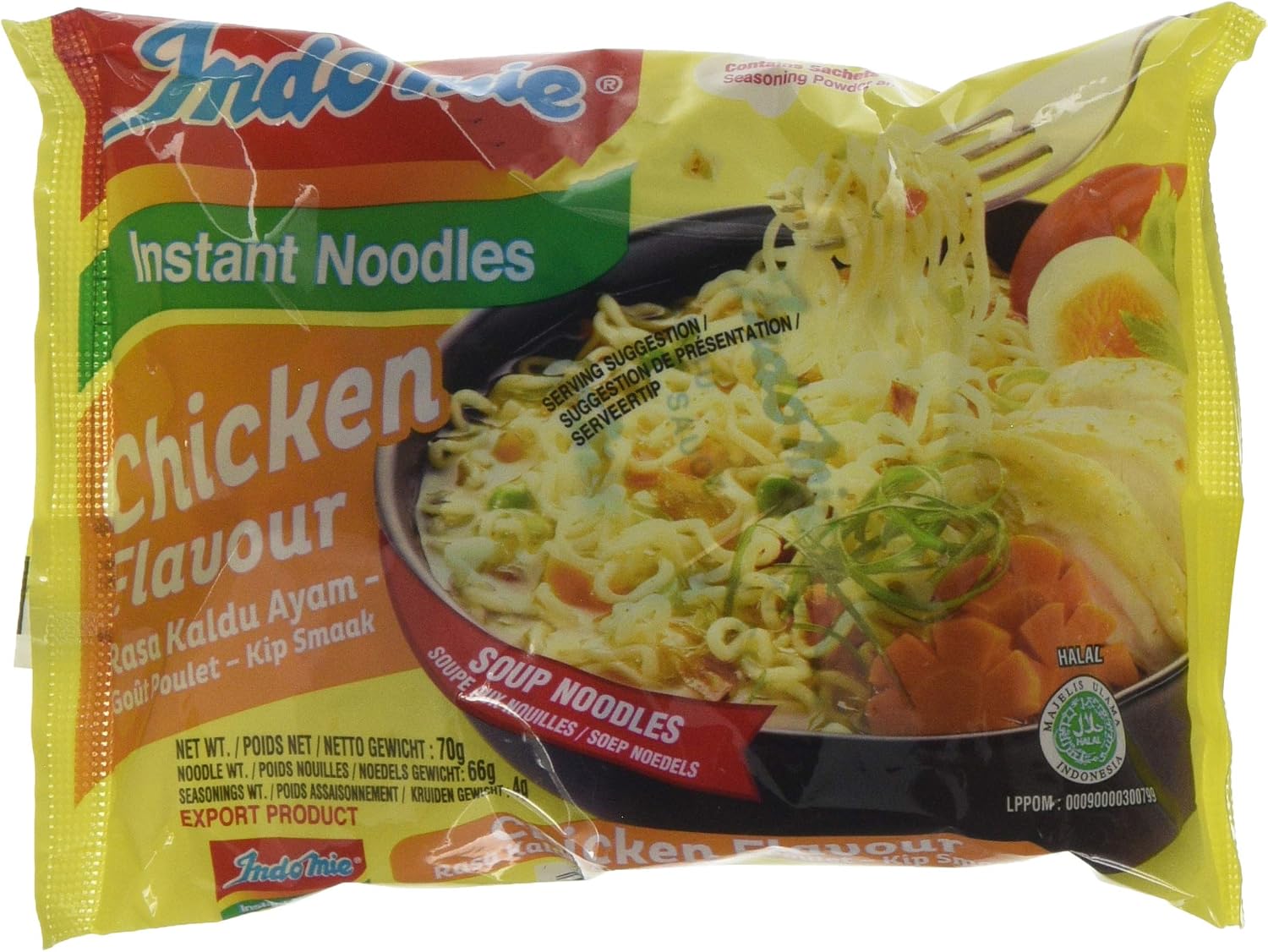 Indomie Noodles Chicken Flavor (70g) Pack of 40