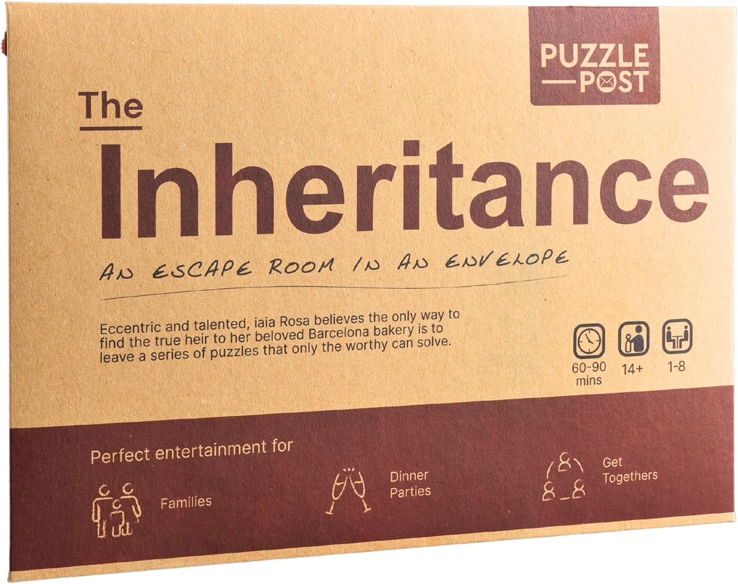 Unique Escape Room In An Envelope | Great For Groups - Families & Friends | Perfect For Games Night | Escape Room In A Box | Puzzle Mystery Game - The Inheritance
