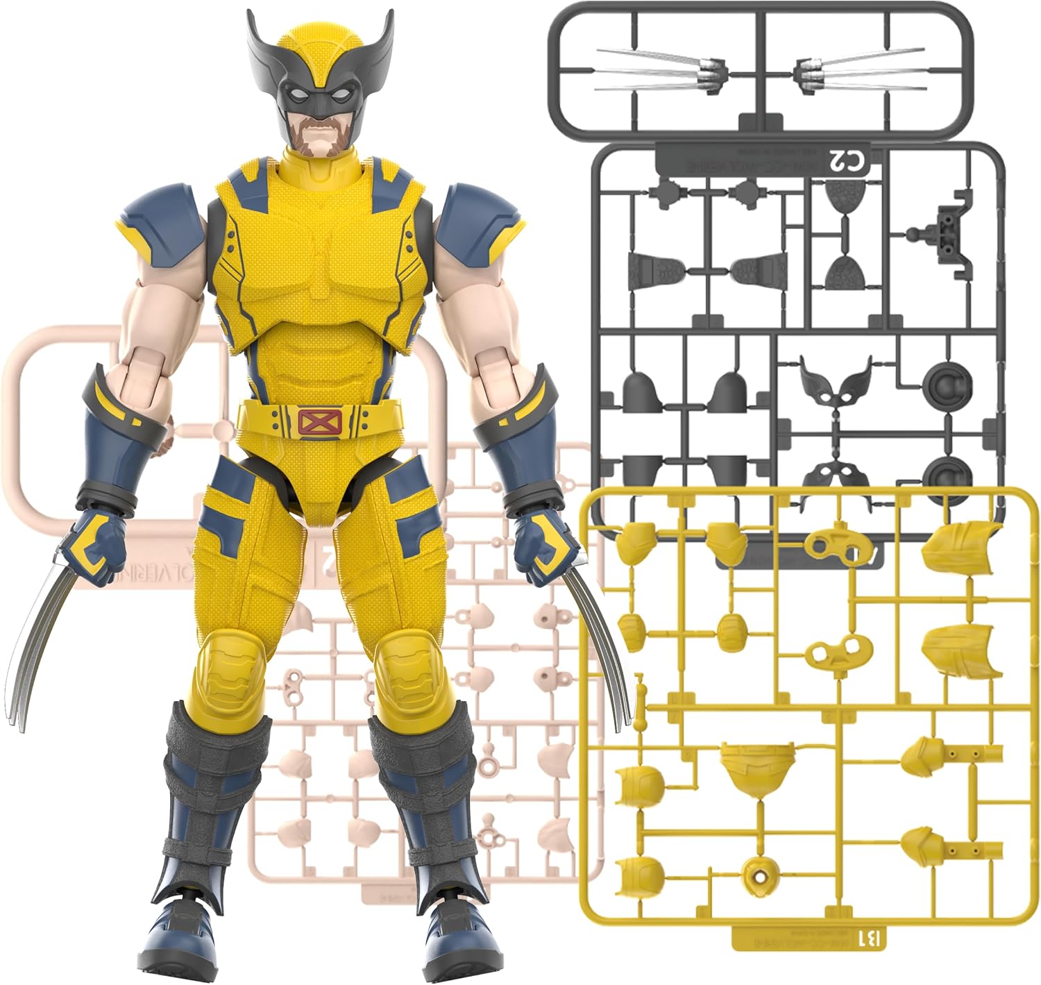 BLOKEES - Marvel Studio's Deadpool & Wolverine - Champion Class - CC05 - Wolverine Model Kit - Assembly Required - No Tools - No Cutting - No Glue - No Paint - Age 14+