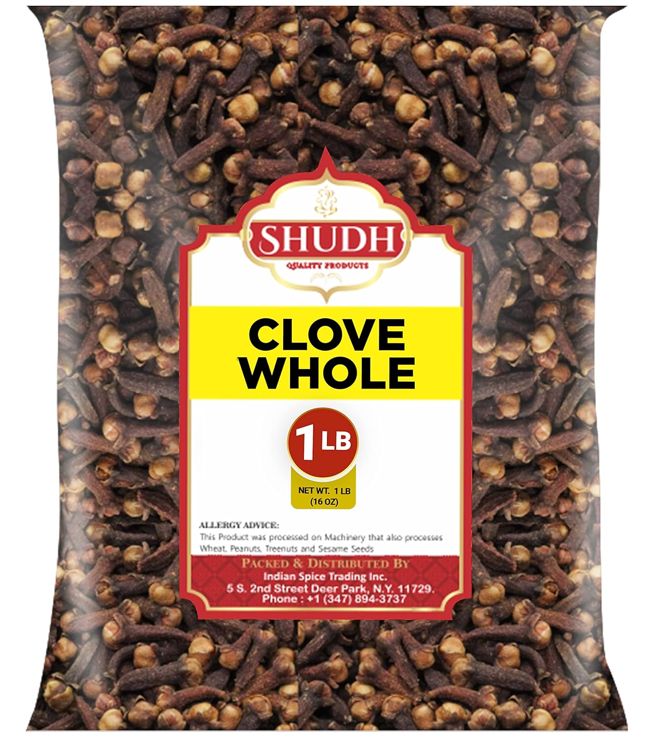 Indian Spice CLOVE WHOLE 1 LB | 16 oz | Laung | Great for Food, Tea, Pomander Balls and Potpourri, Hand Selected, Spice ~ All Natural | NON-GMO | Vegan | Gluten Friendly | Indian Origin
