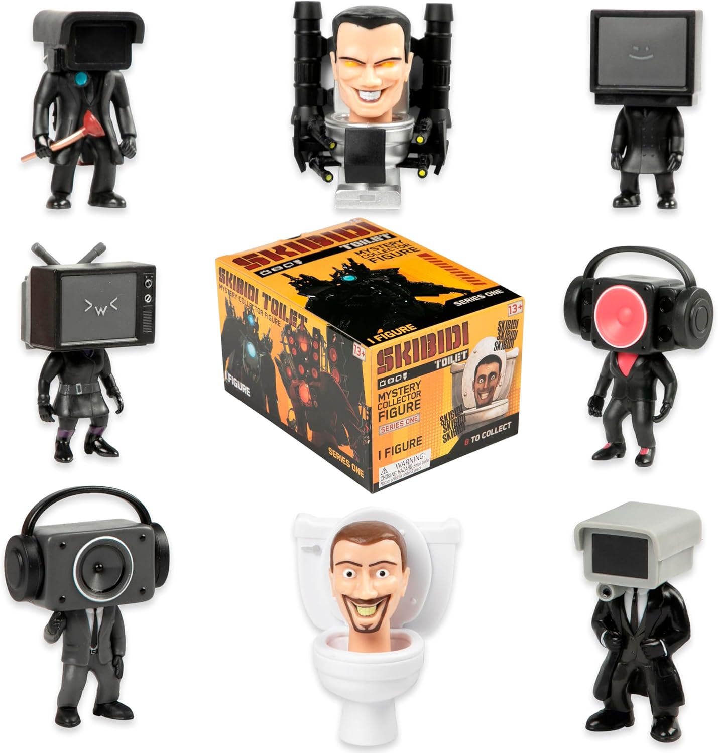 SKIBIDI TOILET Mystery Figure Collector Series, Collectible Figures, Officially Licensed Merch, STYLES MAY VARY