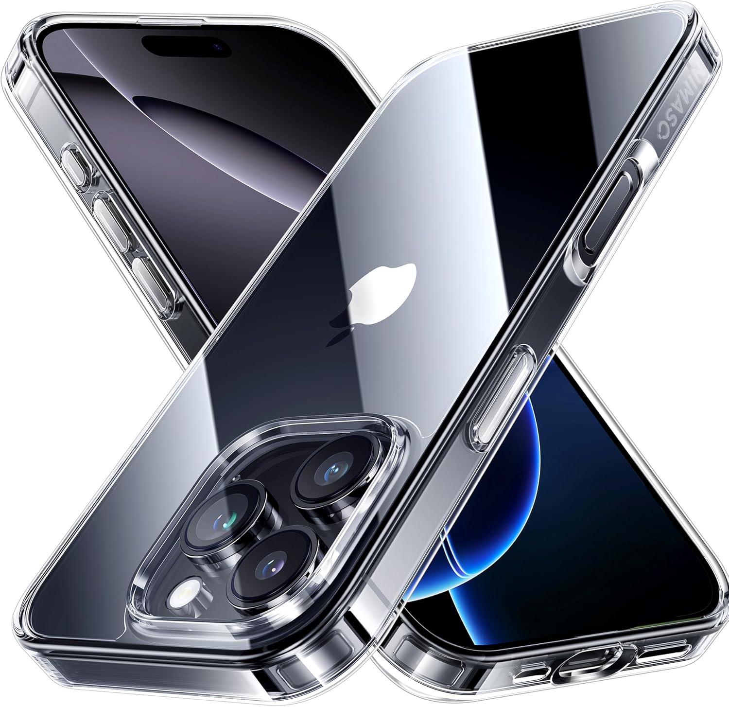 NIMASO for iPhone 16 Pro Max Case Clear 6.9-Inch, Military Grade Shockproof Drop Protection, Non-Yellowing Slim Thin Phone Cover for iPhone 16 Pro Max, Clear