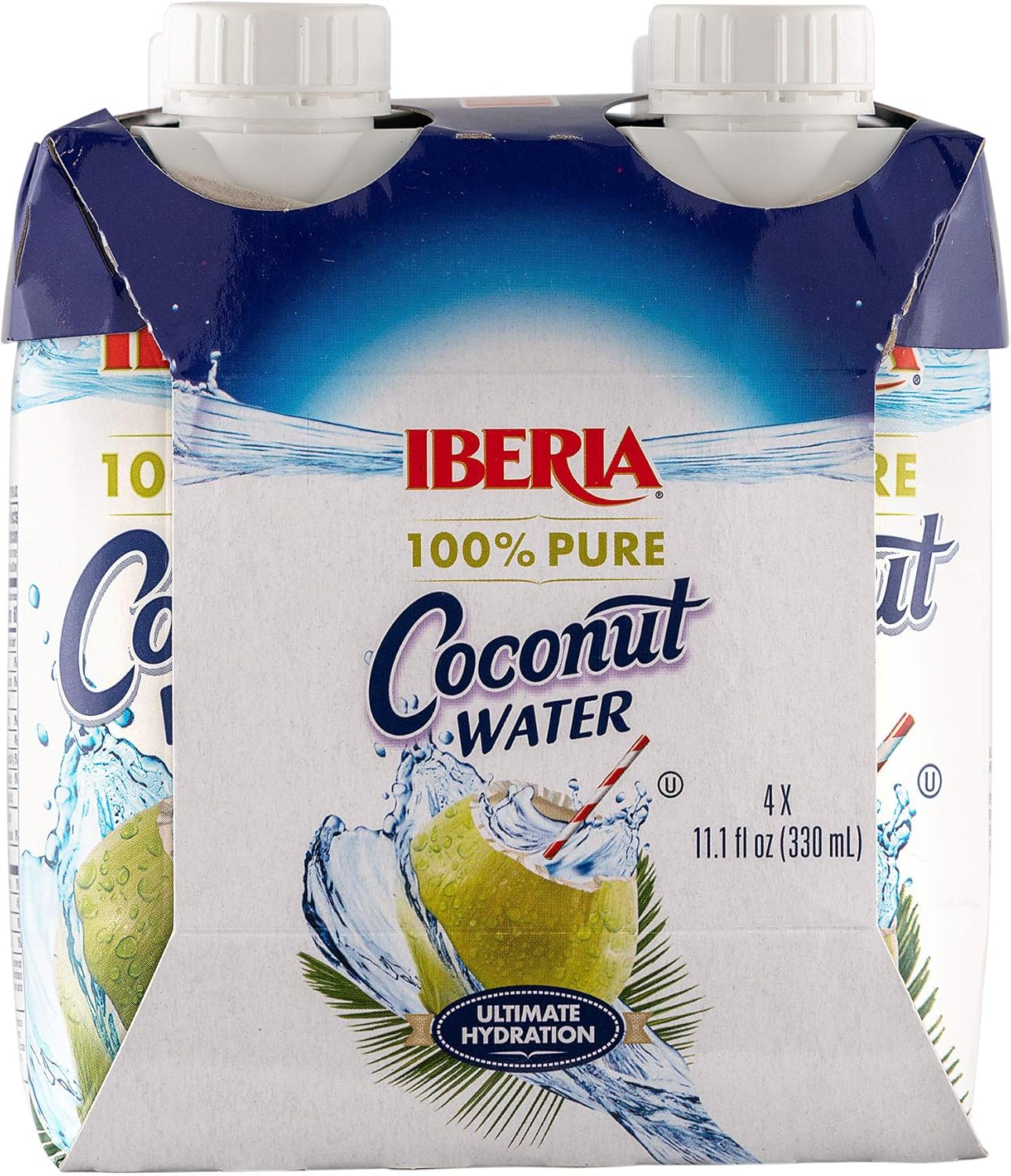 Iberia 100% Natural Coconut Water 11oz (4 Pack)