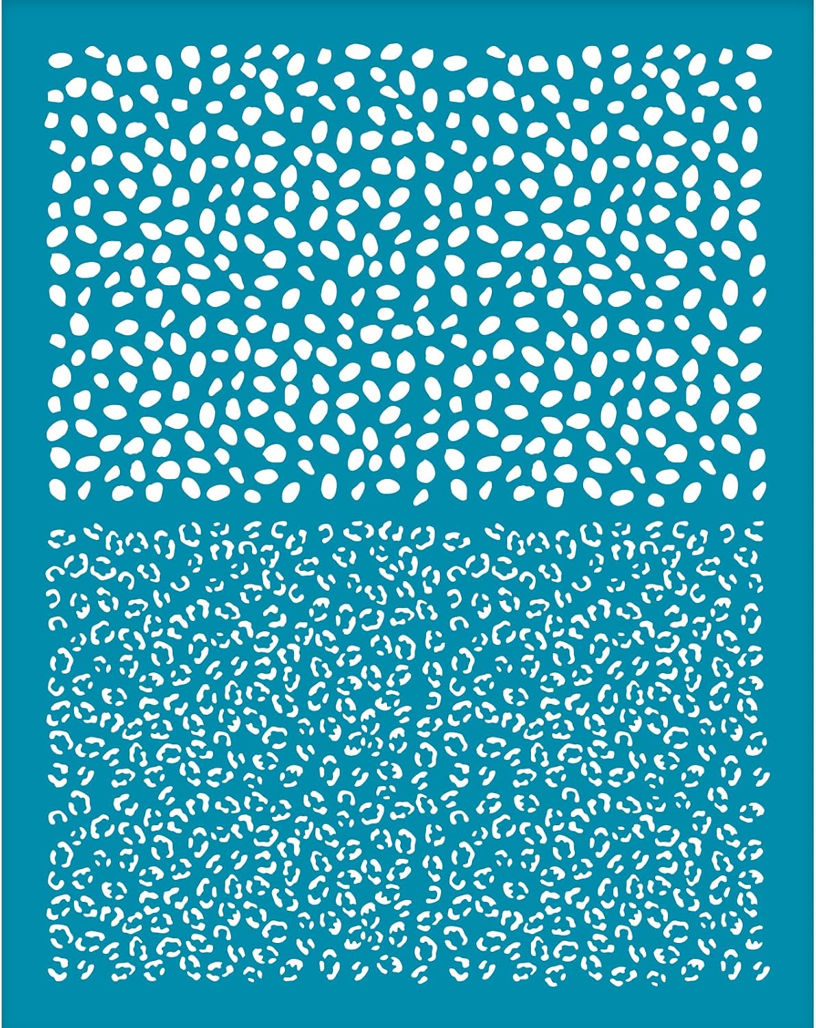 OLYCRAFT 4x5 Inch Layered Leopard Clay Stencil Animal Silk Screen for Polymer Clay Non-Adhesive Silk Screen Printing Stencils Mesh Transfer Stencils for Polymer Clays Earrings Jewelry Making