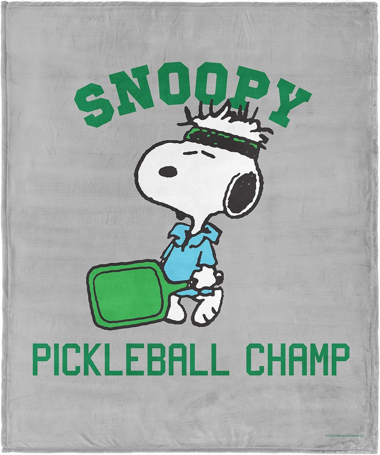 Northwest Peanuts Snoopy Pickleball Silk Touch Throw Blanket, 50 x 60 in