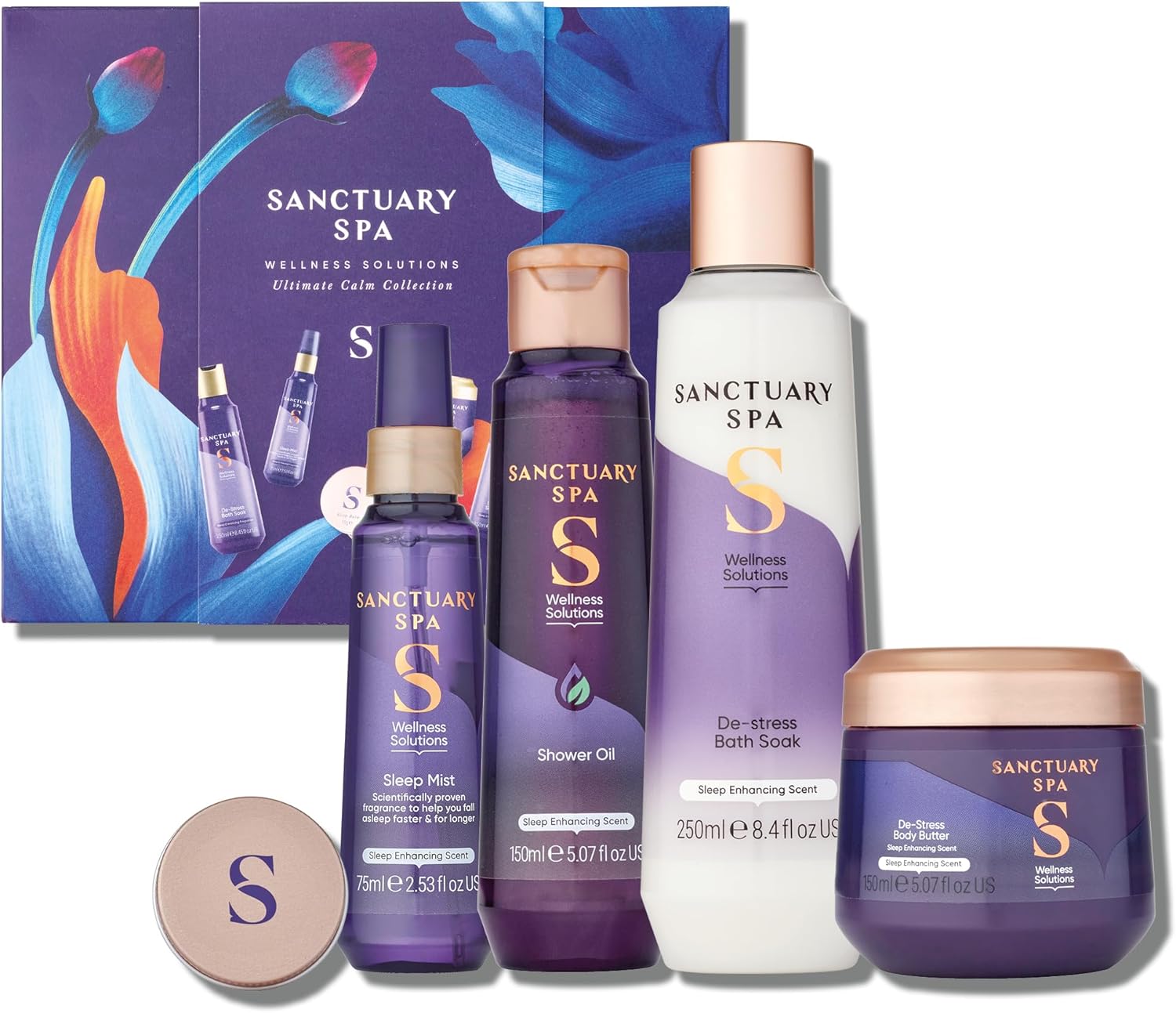 Sanctuary Spa Ultimate Calm Collection Gift Set, Vegan, Gift For Women, Birthday Gift, Womens Gift Sets, Self Care Gift