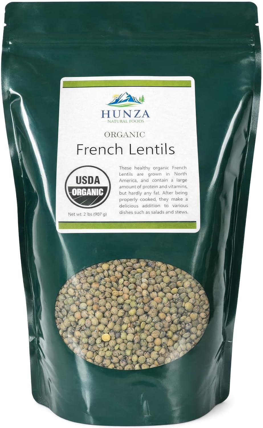 Hunza Organic French Lentils (2 lbs)