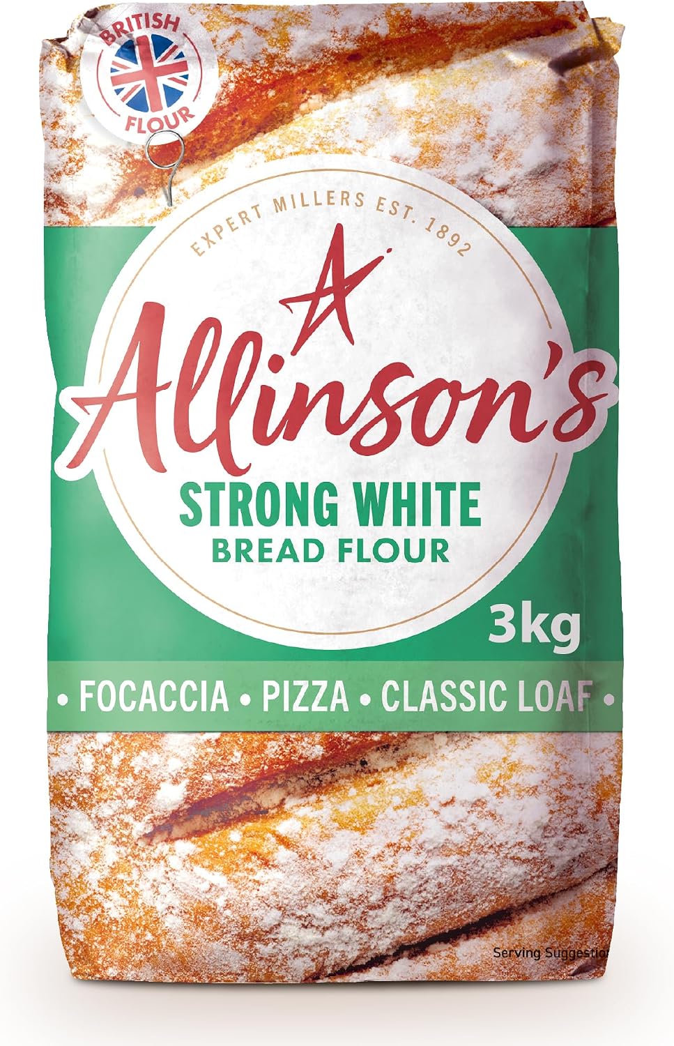 Allinson Strong White Bread Flour, 3kg