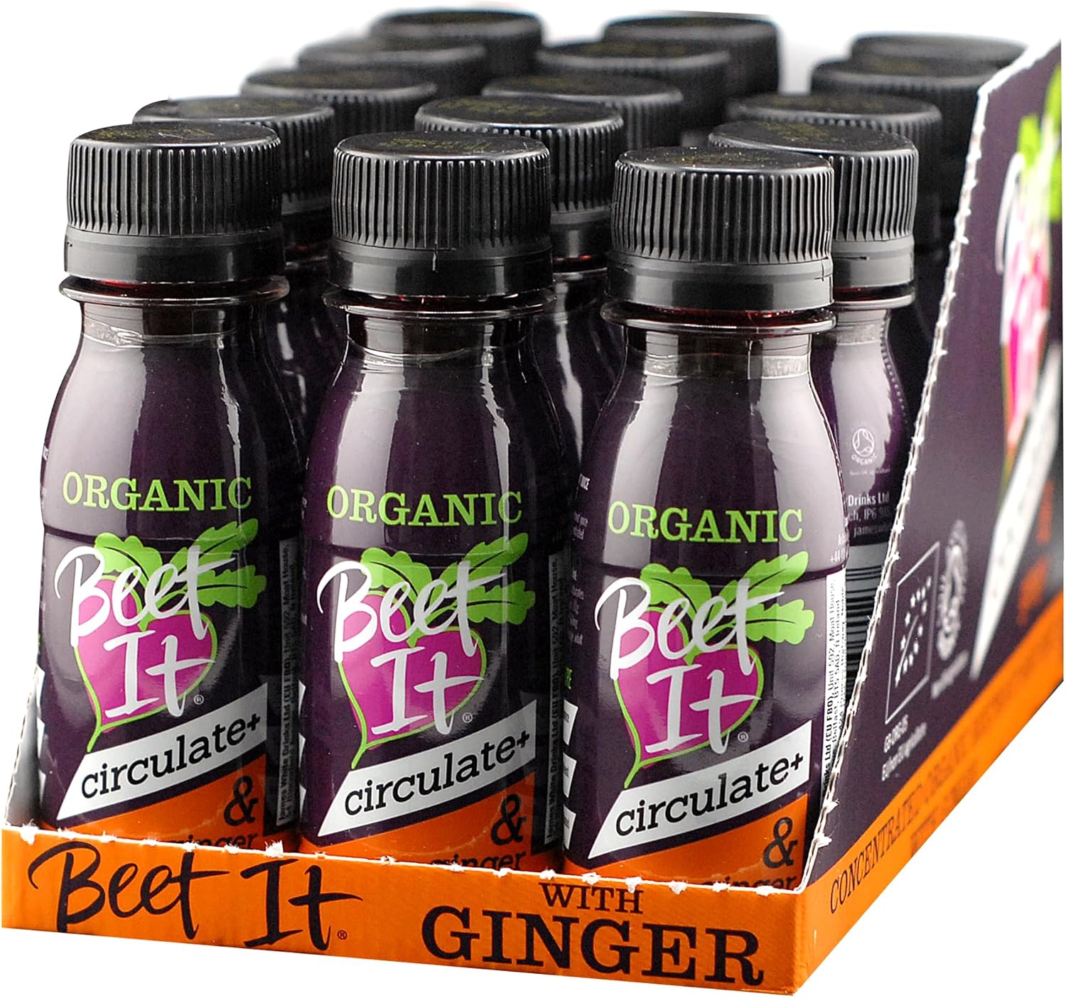 Beet It Organic Ginger Circulate+ Shot, Natural Beetroot 15 x 70ml