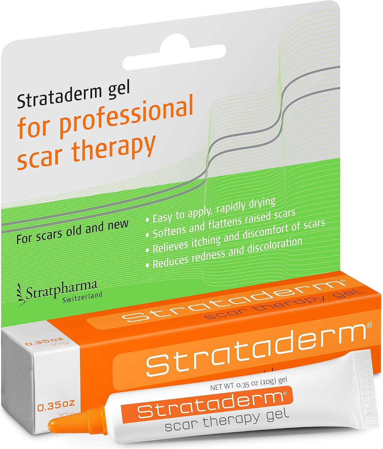 Strataderm Scar Therapy Gel for Surgery, Burns & Acne Scars 10g (0.35oz)