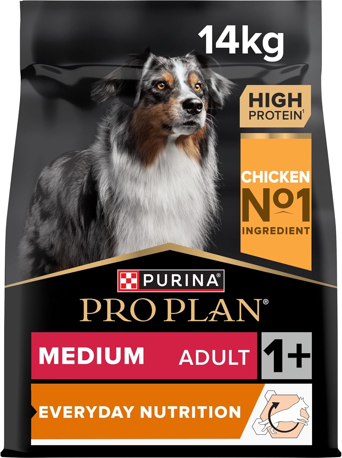PRO PLAN® Medium Adult Everyday Nutrition Dry Dog Food with Chicken 14kg