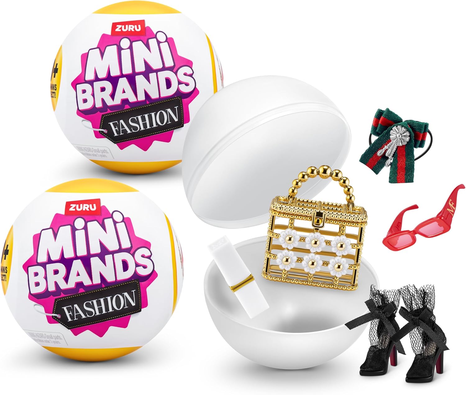 Mini Brands 2 Pack Fashion Series 2 by ZURU, Surprise Collectable Minis in Blind Packaging, Miniature Toys, Great Gifts for Girls and Kids