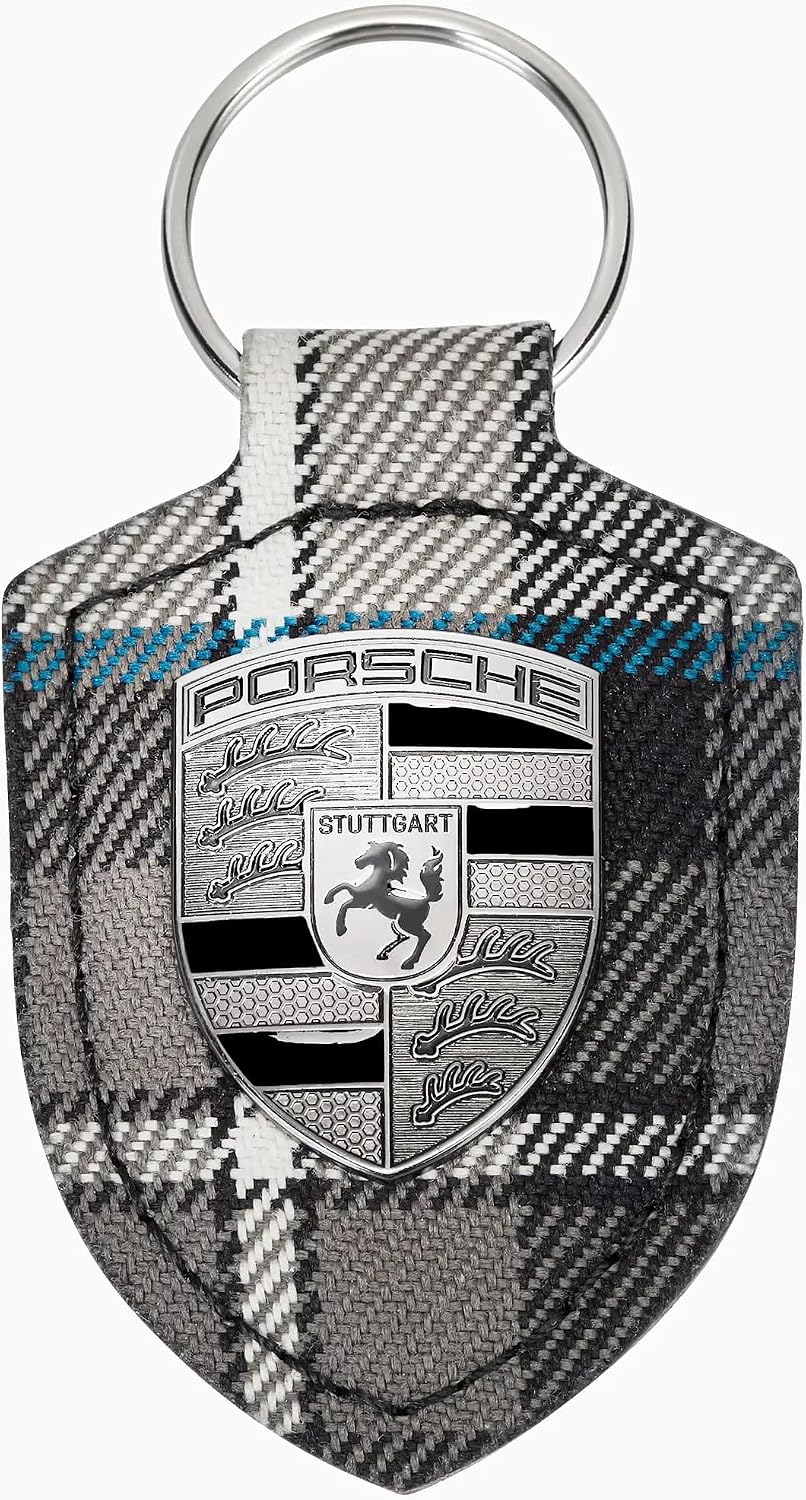 Porsce Turbonite 50 Year Anniversary Tartan Key Chain